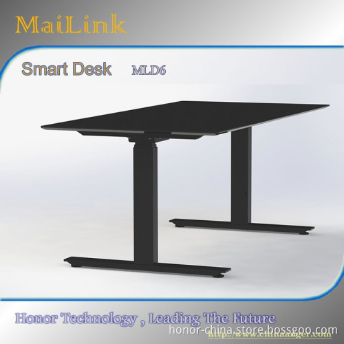 Sedentary reminder smart height electronic adjustable desk frame